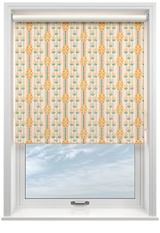 Petal & Block Jaipur Stripe, Marigold - Roller Blind